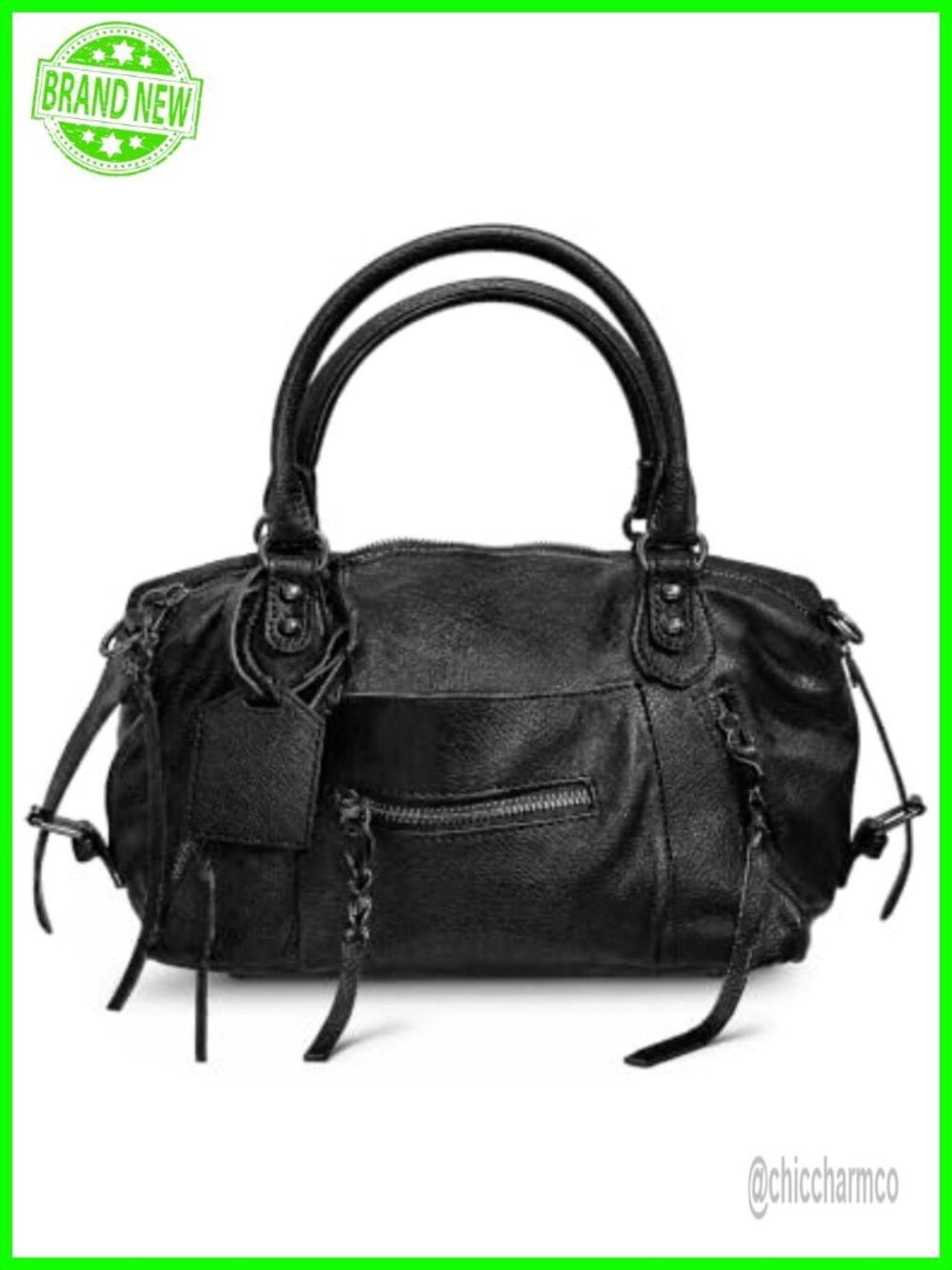 Vegan Leather Mini City Tote Bag Hobo Crossbody Shoulder Handbag with Strap
